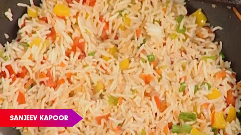 Pan Fried Rice by Sanjeev Kapoor - Khana Khazana