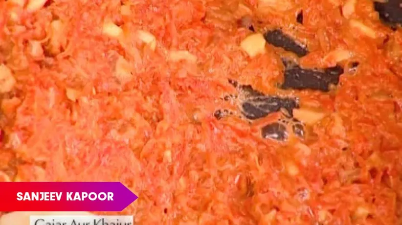 Gajar Aur Khajur Halwa by Sanjeev Kapoor - Khana Khazana