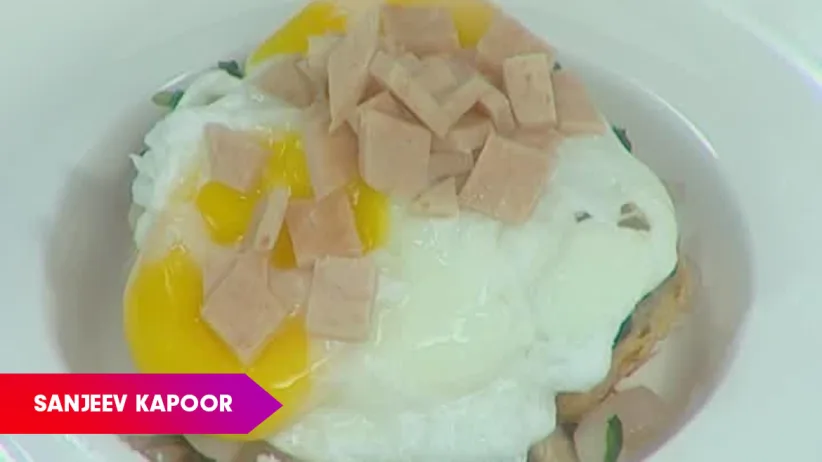 Poached Eggs On Vegetables by Sanjeev Kapoor - Khana Khazana