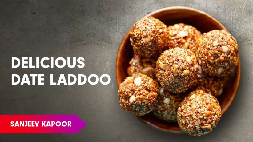 Date & Hazelnut Laddoo by Sanjeev Kapoor - Khana Khazana