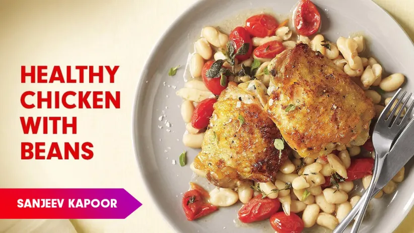 Broad Beans with Chicken Recipe by Sanjeev Kapoor