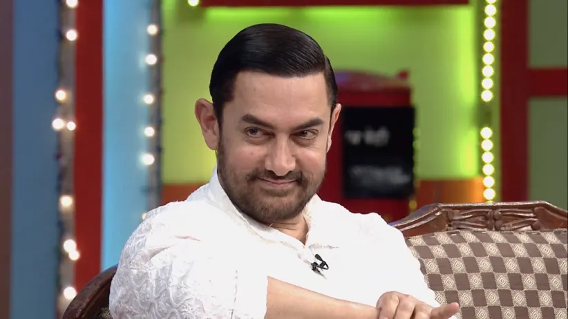 Aamir Khan and Kiran Rao have a gala time on the show - Chala Hawa Yeu Dya Celebrity Pattern