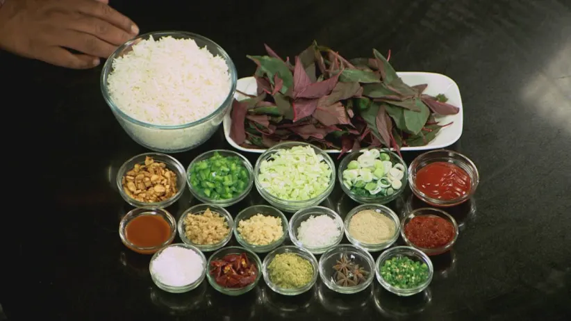 Lal Maath Fried Rice' by Chef Devwrat - Aamhi Saare Khavayye