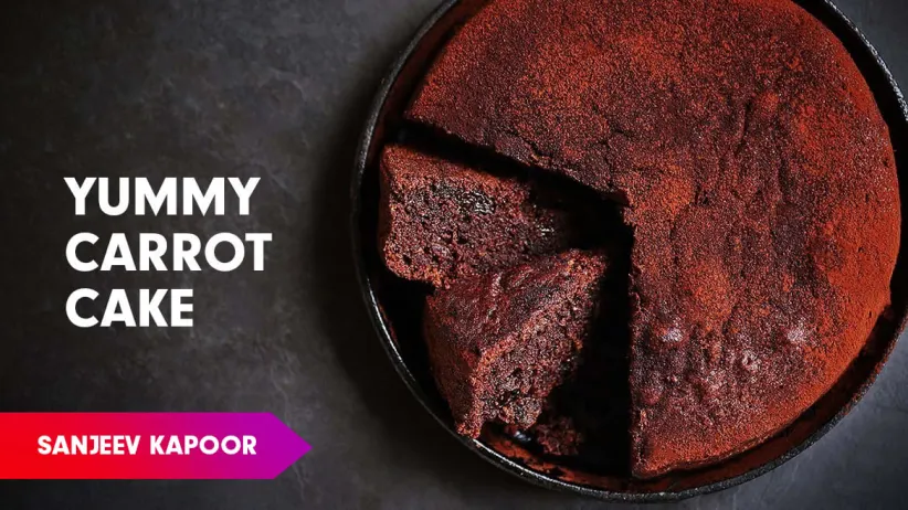 Chocolate Carrot Cake Recipe by Sanjeev Kapoor