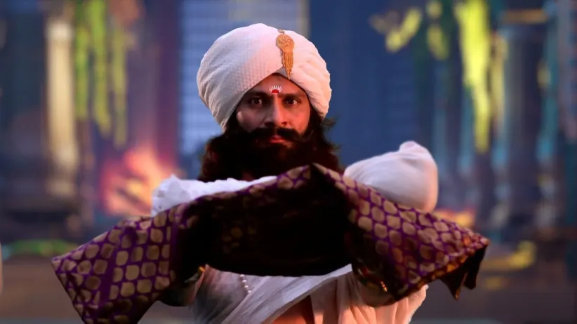 Amatya Raises a Sword at Savitri