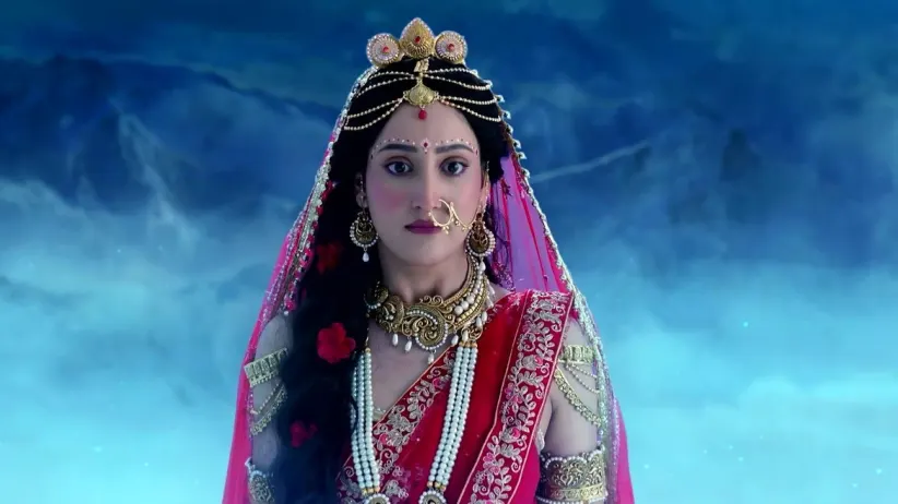Goddess Parvati Punishes Bringa
