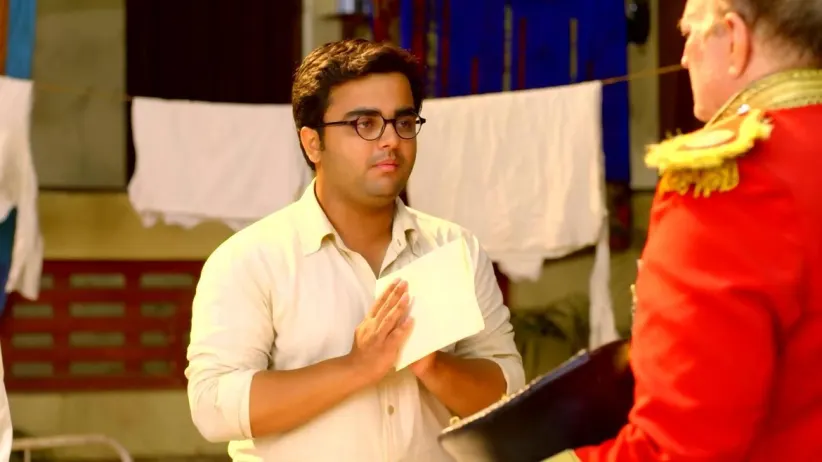 Stephen Enjoys a Sweet Dish at Bhim's House