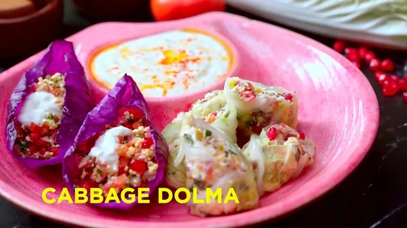 Cabbage Dolma, Paneer Lollipop and Keema Karela