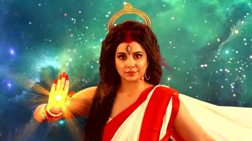 Goddess Durga Fights the Asuras
