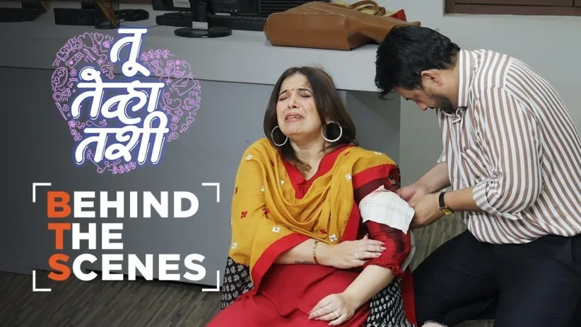 A Worried Saurabh Takes Care of Anamika | Behind The Scenes | Tu Tevha Tashi