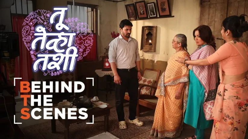 Maimavashi Slaps Sachin | Behind The Scenes | Tu Tevha Tashi