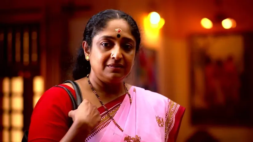Sathyabhama Accepts Sharada’s Invitation