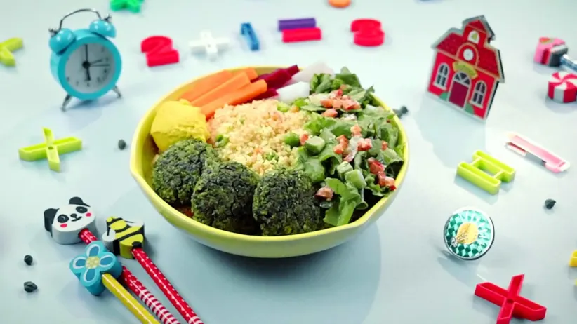 Delicious 'Green Chana Falafal Bowl' | Junior Menu