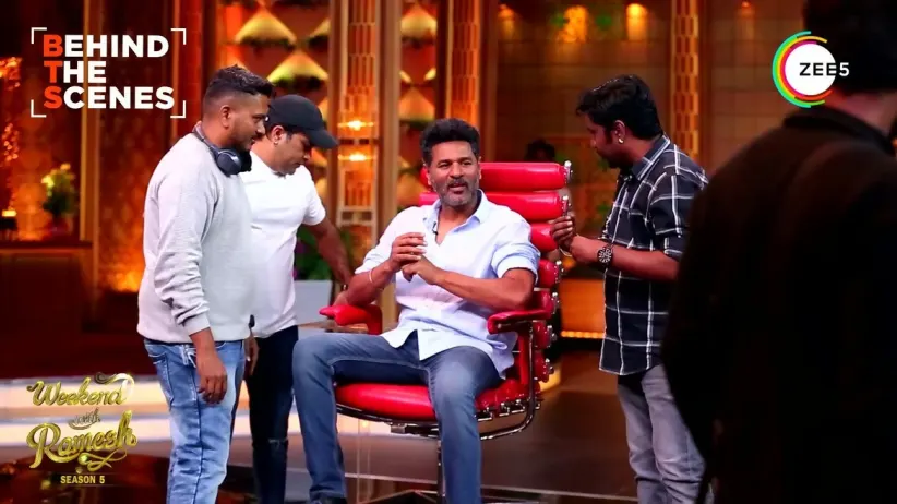 Prabhu Deva Has Fun Dancing | Behind The Scenes | Weekend With Ramesh – Season 5