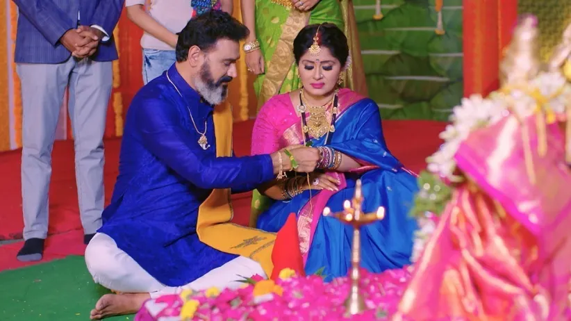 Vagdevi and Arun Prasad Perform a Puja