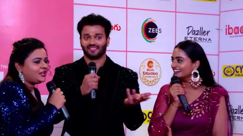 Akarsh Byramudi and Likitha Chat with Rohini | Zee Telugu Kutumbam Awards 2023