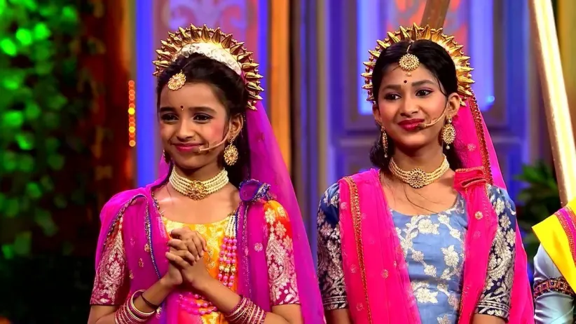 Arun Sagar and Raju Talikote as the Drama Masters