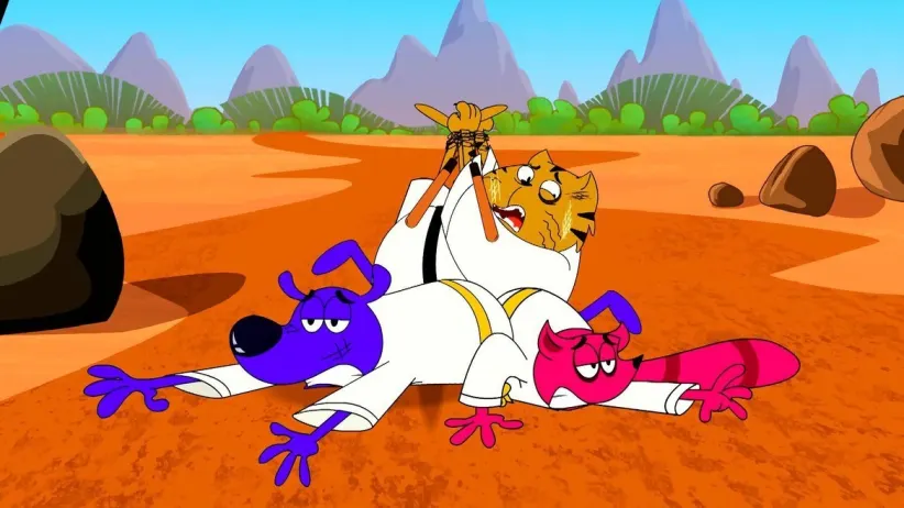 Lucky goes to Meow karate school - Pyar Mohabbat Happy Lucky