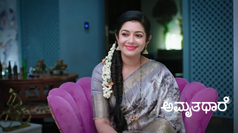 Goutham Gifts Jasmine Flowers to Bhoomika
