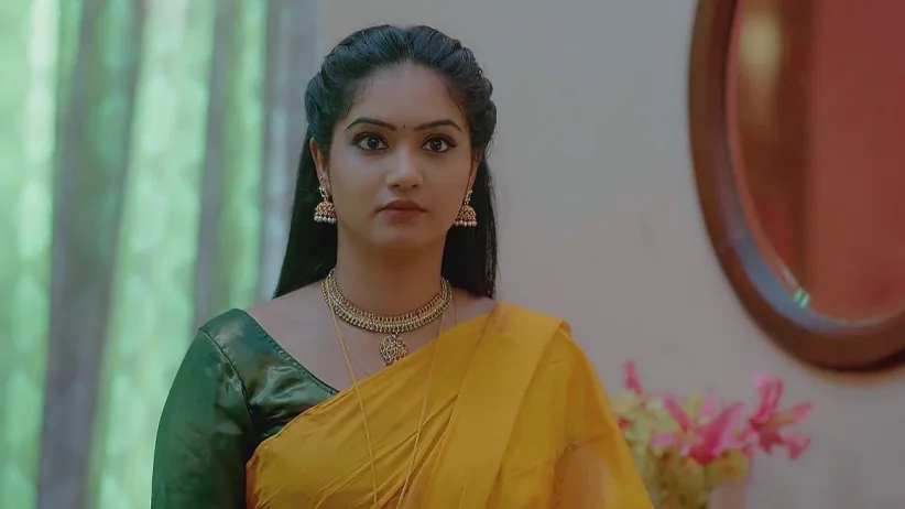 Karthik Helps Meenakshi Drape a Saree