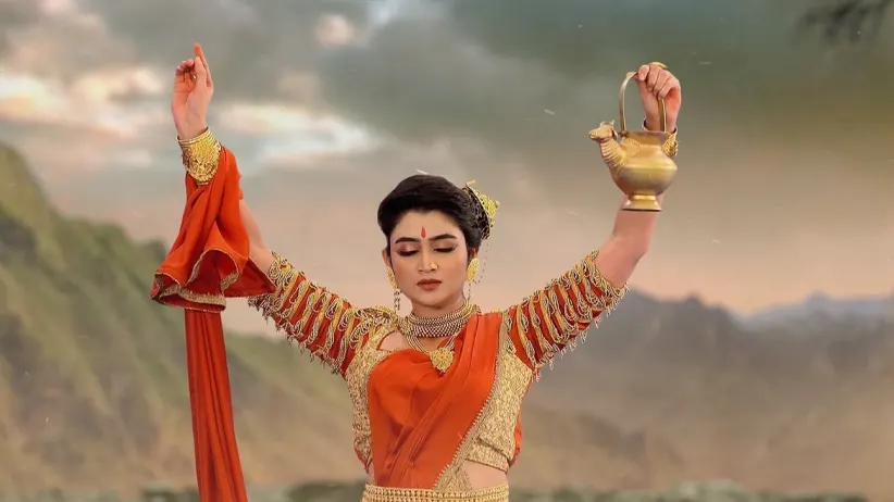 Brohmocharini Slays a Gigantic Asura | Noborupe Debi Durga