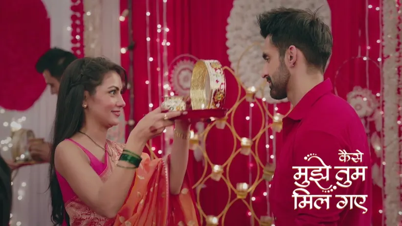 Amruta and Virat Celebrate Karva Chauth