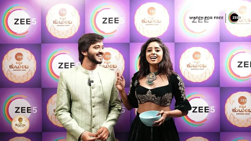 Narasimha and Sanjana Struggle during Dumb Charades | Zee Kannada Kutumba Awards 2024