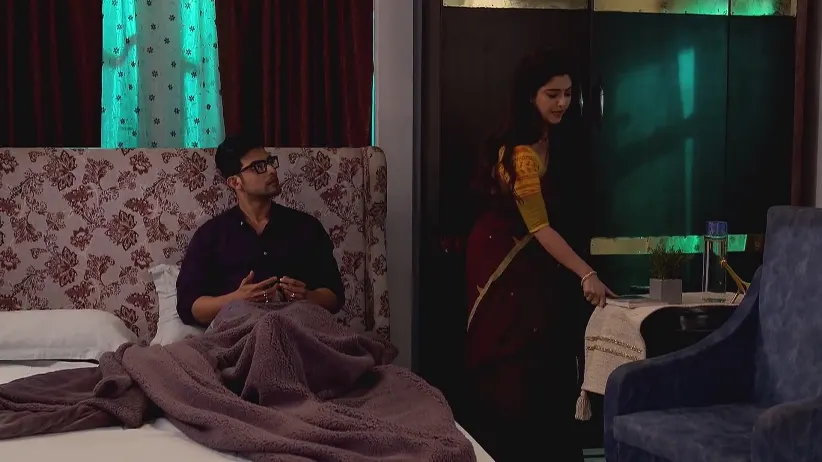 Shyamoli Urges Aniket to Take Care of Him - Kon Gopone Mon Bheseche