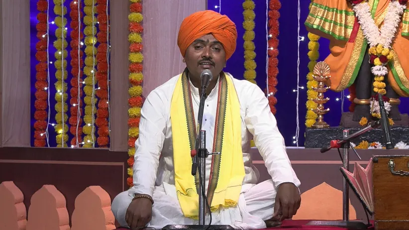 A Composition Describing the Krishna Leelas Is Sung