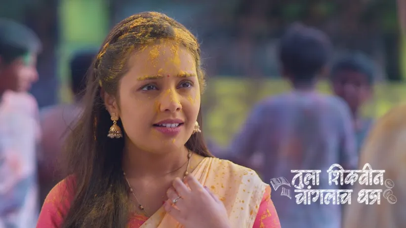 The Kids Splash Colours on Akshara and Adhipati
