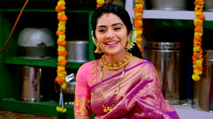 Anu Wears Rajanandini's Saree