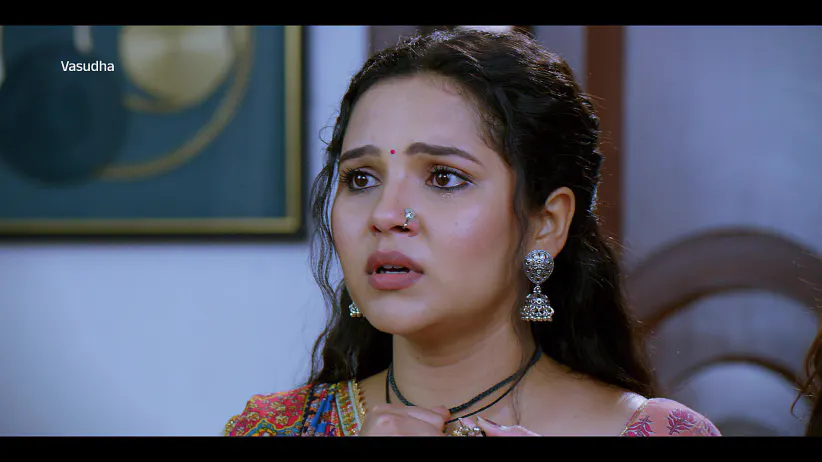 Megha Reveals Vasudha’s Secret to Chandrika - Vasudha - Promo