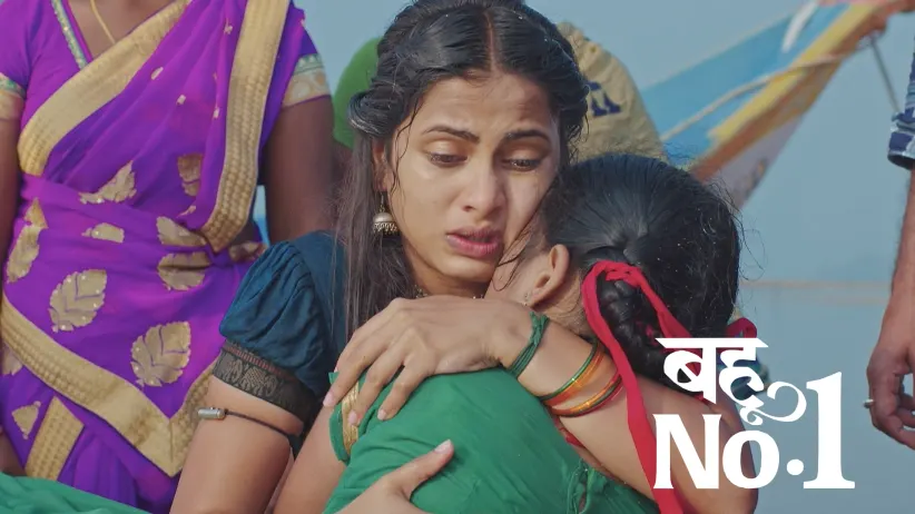 Saraswati Saves Chinni from Drowning in the River