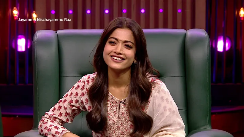 Rashmika Mandanna Shares a Sweet Secret - Jayammu Nischayammu Raa - Promo