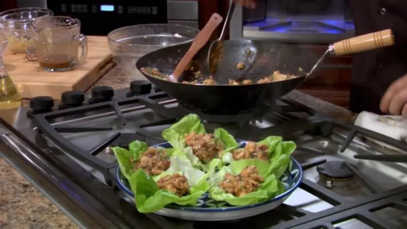 Hot and Sour Soup and Chicken Lettuce Cups