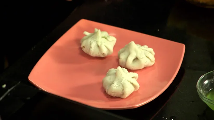 Ambyacha Modak and Mango Cream Custard