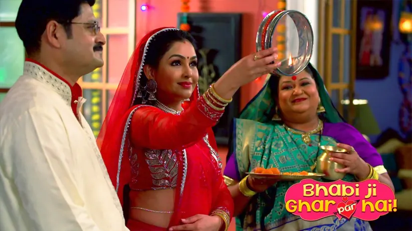Tiwari and Angoori celebrate 'Karva Chauth' - Bhabi Ji Ghar Par Hai