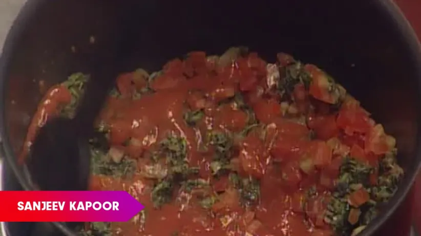 Methi Tomato Paneer by Sanjeev Kapoor - Khana Khazana