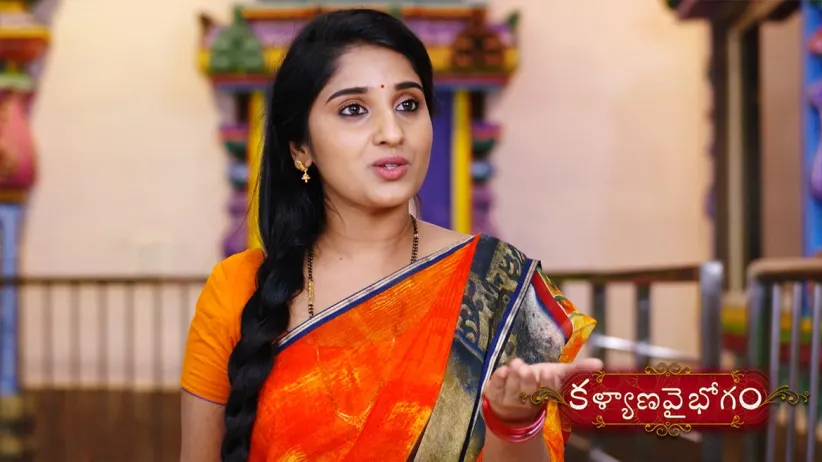 Manga faints at the temple - Kalyana Vaibhogam