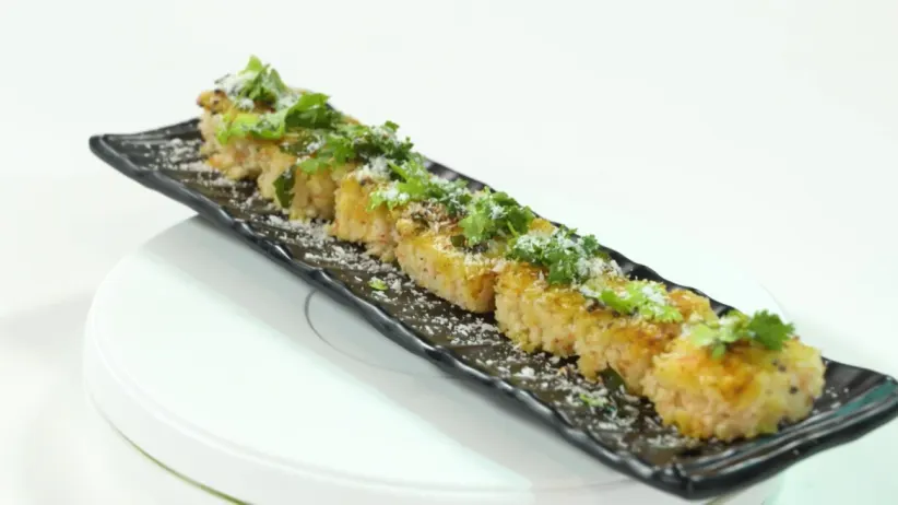 Tawa Dhokla and Coconut Chutney - Swaad Aa Gaya