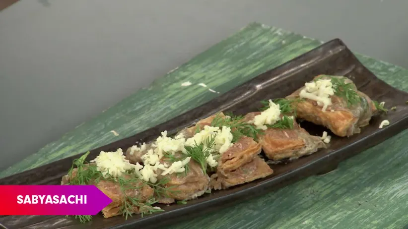 Crispy Mushroom on Khari by Chef Sabyasachi - Urban Cook