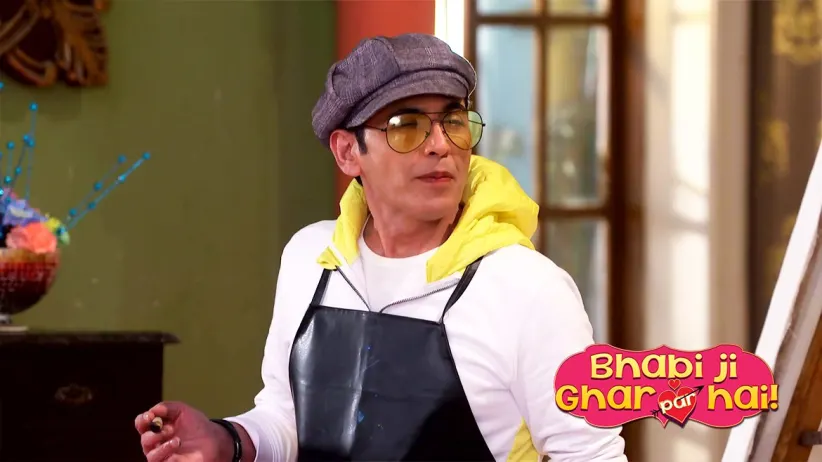 Angoori's dance inspires Vibhuti to paint - Bhabi Ji Ghar Par Hai
