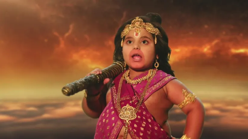 Maruti defeats Rahu - Kahat Hanuman Jai Shri Ram
