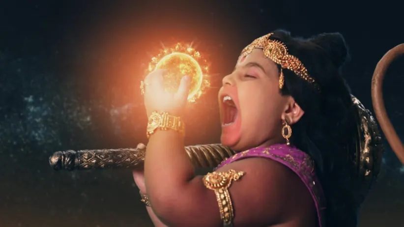 Maruti swallows the sun - Kahat Hanuman Jai Shri Ram