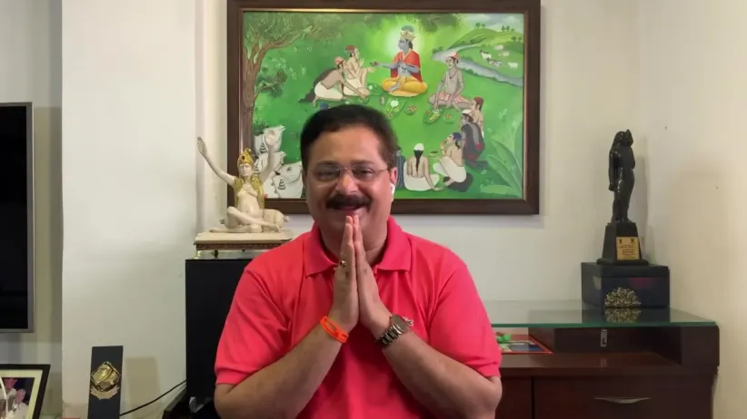 A virtual meet with Madhuri and Ajay Mozer - Home Minister Gharchya Ghari
