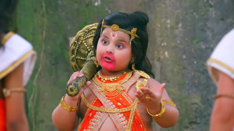 Mandodari sees the reflection of ‘Amrit Kalash’ - Kahat Hanuman Jai Shri Ram