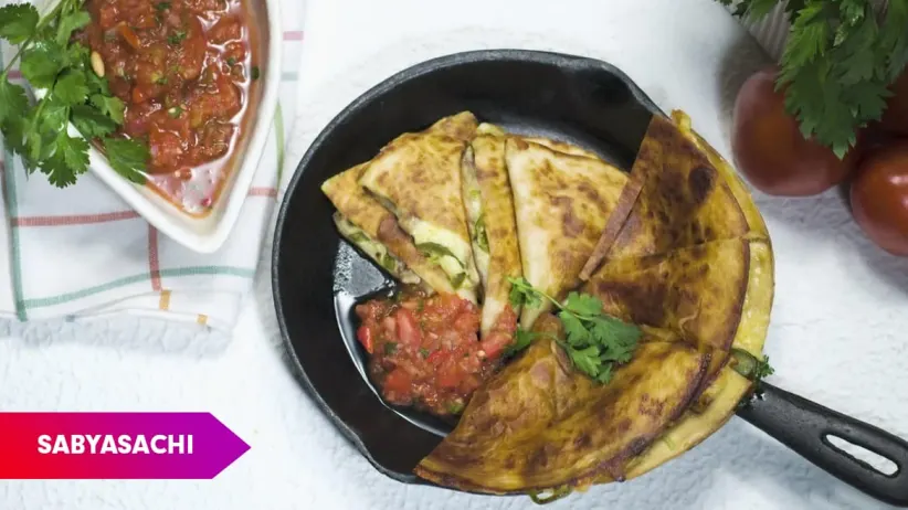 Cheesy Mushroom Quesadilla by Chef Sabyasachi - Urban Cook