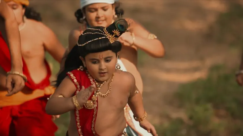 Krishna's challenge to Kamsa's soldiers - Paramavatari Sri Krishna