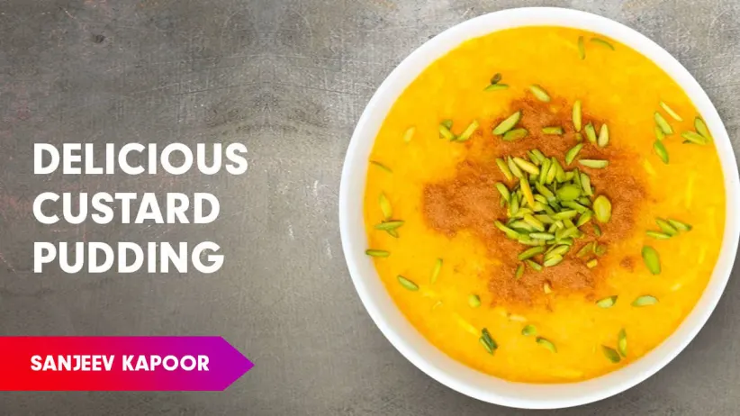 Carrot & Custard Pudding Recipe by Sanjeev Kapoor