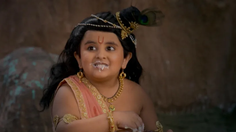 Krishna gets stuck in a burning kitchen - Paramavatari Sri Krishna
